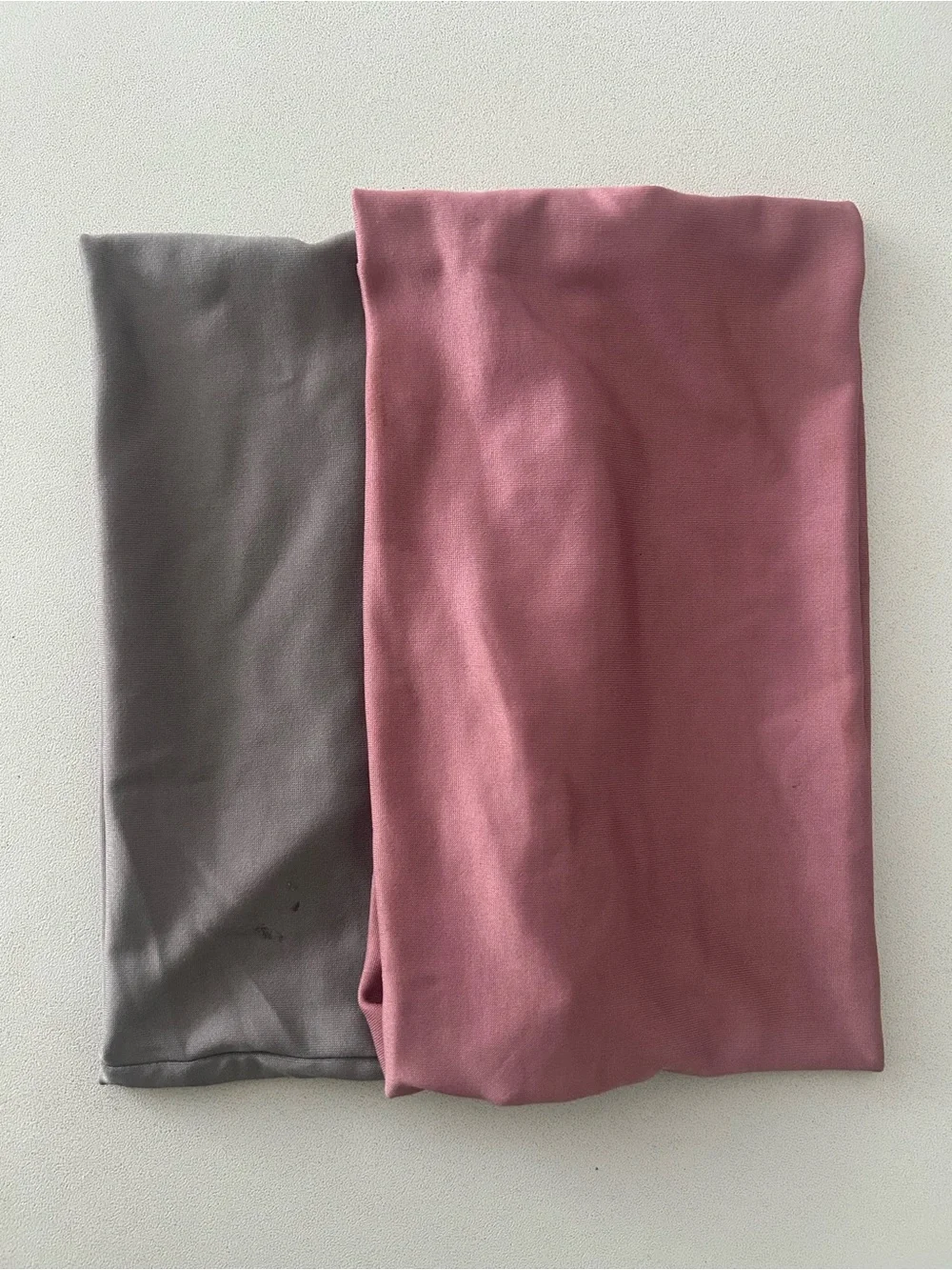 Headband Set - Gray and Dusty Pink